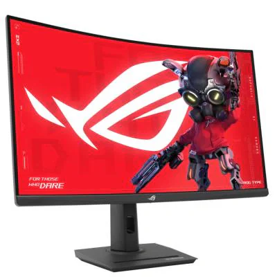 Monitor Gaming VA LED ASUS ROG Strix 31.5" XG32WCS, WQHD (2560 x 1440), HDMI, DisplayPort, Ecran curbat, 180 Hz, 1 ms (Negru) "90LM0AC0-B01970"