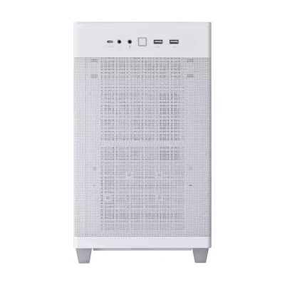 ASUS PRIME AP201 CASE TG WHITE, Mini Tower, PC, White, micro ATX, Mini-ITX, Gaming, 17 cm