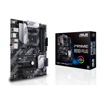 ASUS PRIME B550-PLUS, AMD, Socket AM4, AMD Ryzen 3000 Series, Socket AM4, DDR4-SDRAM, 128 GB