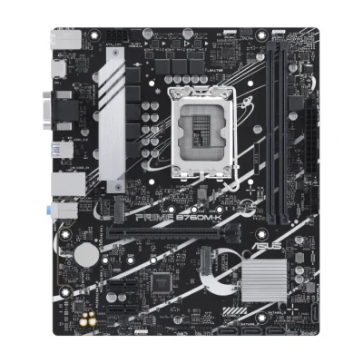 ASUS PRIME B760M-K, Intel, LGA 1700, Intel® Celeron®, Intel® Pentium® Gold, Intel® Core™ i3, Intel® Core™ i5, Intel® Core™..., LGA 1700, DDR5-SDRAM, 96 GB