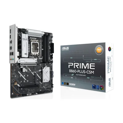 ASUS PRIME B860-PLUS-CSM, Intel, LGA 1851 (Socket V1), Intel Core Ultra (Series 2), DDR5-SDRAM, 256 GB, DIMM