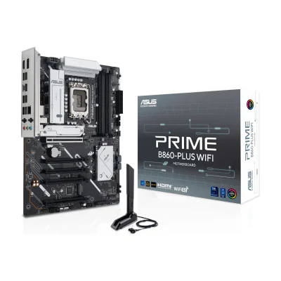 ASUS PRIME B860-PLUS WIFI, Intel, LGA 1851 (Socket V1), Intel Core Ultra (Series 2), LGA 1851, DDR5-SDRAM, 256 GB