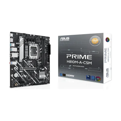 ASUS PRIME H810M-A-CSM, Intel, LGA 1851 (Socket V1), Intel Core Ultra (Series 2), LGA 1851, DDR5-SDRAM, 128 GB