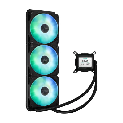 ASUS Prime LC 360 ARGB LCD, All-in-one liquid cooler, 12 cm, Black