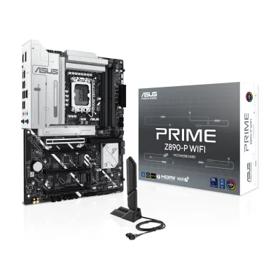 ASUS PRIME Z890-P WIFI, Intel, LGA 1851 (Socket V1), Intel Core Ultra (Series 2), DDR5-SDRAM, 192 GB, DIMM