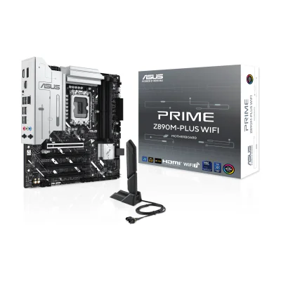 ASUS PRIME Z890M-PLUS WIFI, Intel, LGA 1851 (Socket V1), Intel Core Ultra (Series 2), LGA 1851, DDR5-SDRAM, 192 GB