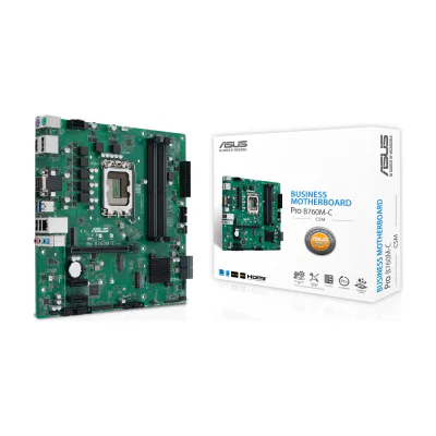 ASUS PRO B760M-C-CSM, Intel, LGA 1700, Intel® Celeron®, Intel® Core™ i3, Intel® Core™ i5, Intel® Core™ i7, Intel® Core™ i9,..., LGA 1700, DDR5-SDRAM, 128 GB
