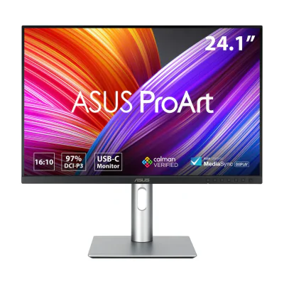 ASUS ProArt PA248CRV, 61.2 cm (24.1"), 1920 x 1200 pixels, WUXGA, LCD, 5 ms, Black, Silver