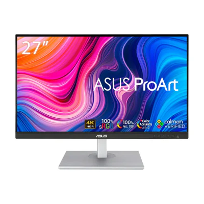 ASUS ProArt PA279CV, 68.6 cm (27"), 3840 x 2160 pixels, 4K Ultra HD, LED, 5 ms, Black, Silver