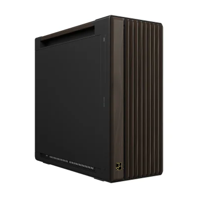 ASUS ProArt PA602 Wood Edition Modern Black - Metal Panel, Midi Tower, PC, Black, Wood, ATX, DTX, EATX, micro ATX, Mini-DTX, Mini-ITX, Metal, Wood, Home/Office