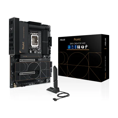 ASUS PROART Z890-CREATOR WIFI, Intel, LGA 1851 (Socket V1), Intel Core Ultra (Series 2), LGA 1851, DDR5-SDRAM, 192 GB