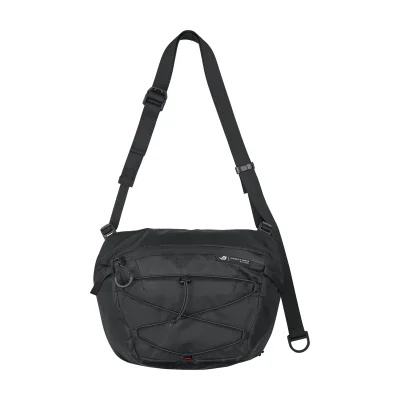 ASUS ROG Archer Carry Bag BC1004, Man, Shoulder bag, Zipper, Black, Monochromatic, Black