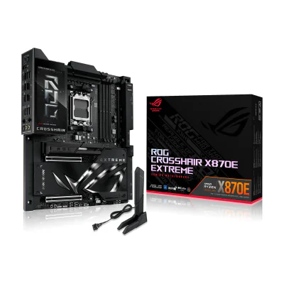 ASUS ROG CROSSHAIR X870E EXTREME, AMD, Socket AM5, AMD Ryzen 7000 Series, AMD Ryzen 8000 Series, AMD Ryzen 9000 Series, Socket AM5, DDR5-SDRAM, 256 GB