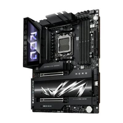 ASUS ROG CROSSHAIR X870E HERO, AMD, Socket AM5, AMD Ryzen 7000 Series, AMD Ryzen 8000 Series, AMD Ryzen 9000 Series, Socket AM5, DDR5-SDRAM, 192 GB