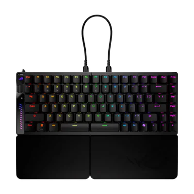 ASUS ROG Falcata, 75%, Wired & Wireless, USB + RF Wireless + Bluetooth, Magnetic-mechanical key switch, RGB LED, Black