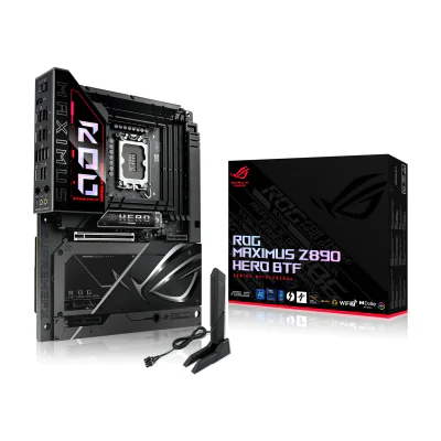 ASUS ROG MAXIMUS Z890 HERO BTF, Intel, LGA 1851 (Socket V1), Intel Core Ultra (Series 2), LGA 1851, DDR5-SDRAM, 256 GB