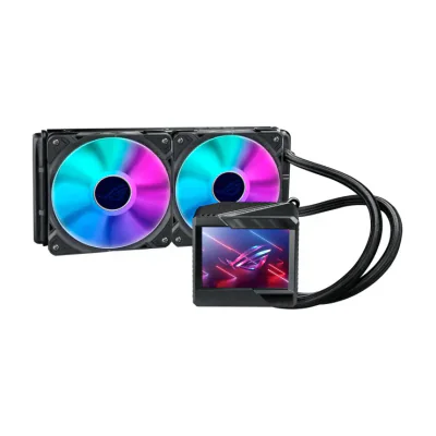ASUS ROG RYUJIN II 240 ARGB, All-in-one liquid cooler, 12 cm, 600 RPM, 2200 RPM, Black