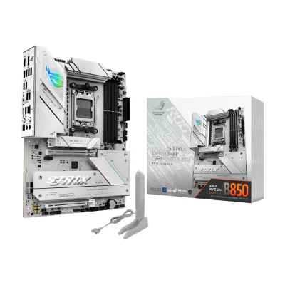 ASUS ROG STRIX B850-A GAMING WIFI, AMD, Socket AM5, AMD Ryzen 7000 Series, AMD Ryzen 8000 Series, AMD Ryzen 9000 Series, Socket AM5, DDR5-SDRAM, 192 GB