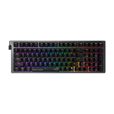 ASUS ROG Strix Morph 96, Wired & Wireless, USB + RF Wireless + Bluetooth, Mechanical, QWERTZ, RGB LED, Black