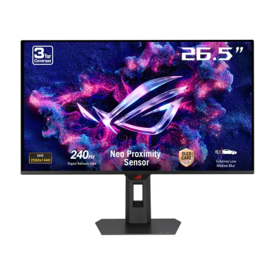 ASUS ROG Strix OLED XG27AQDMES, 67.3 cm (26.5"), 2560 x 1440 pixels, Quad HD, QD-OLED, 0.3 ms, Black
