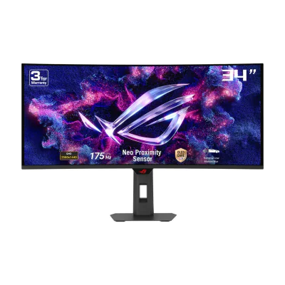 ASUS ROG Strix OLED XG34WCDG, 86.4 cm (34"), 3440 x 1440 pixels, UltraWide Quad HD, QD-OLED, 0.03 ms, Black