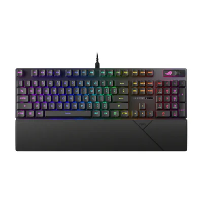 ASUS ROG Strix Scope II, Full-size (100%), Wired, USB, Opto-mechanical key switch, RGB LED, Black