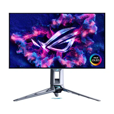 ASUS ROG Swift OLED PG27AQWP-W, 67.3 cm (26.5"), 2560 x 1440 pixels, Quad HD, LCD, 0.02 ms, Silver