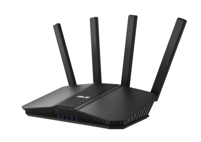 ASUS RT-BE82U BE6500. WAN connection type: RJ-45. Wi-Fi band: Dual-band (2.4 GHz / 5 GHz), Top Wi-Fi standard: Wi-Fi 7 (802.11be), WLAN data transfer rate (max): 6500 Mbit/s. Ethernet LAN interface type: 2.5 Gigabit Ethernet, Ethernet LAN data rates: