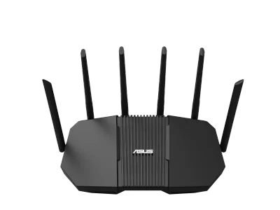 ASUS RT-BE90U BE9400 AiMesh. WAN connection type: RJ-45. Wi-Fi band: Tri-band (2.4 GHz / 5 GHz / 6 GHz), Top Wi-Fi standard: Wi-Fi 7  (802.11be), WLAN data transfer rate (max): 9400 Mbit/s. Ethernet LAN interface type: 2.5 Gigabit Ethernet, Ethernet 