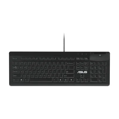 ASUS Smart Card Keyboard KU100, Full-size (100%), Wired, USB, Black