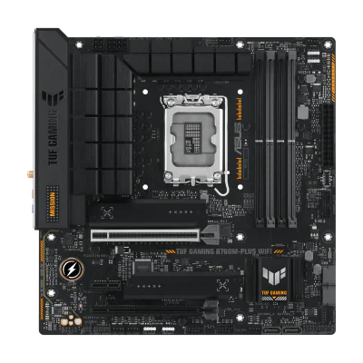 ASUS TUF Gaming B760M-Plus WIFI, Intel, LGA 1700, Intel® Celeron®, Intel® Core™ i3, Intel® Core™ i5, Intel® Core™ i7, Intel® Core™ i9, LGA 1700, DDR5-SDRAM, 128 GB