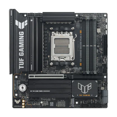 ASUS TUF GAMING B850M-PLUS II, AMD, Socket AM5, AMD Ryzen 7000 Series, AMD Ryzen 8000 Series, AMD Ryzen 9000 Series, Socket AM5, DDR5-SDRAM, 256 GB