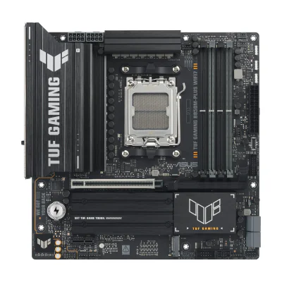 ASUS TUF GAMING B850M-PLUS WIFI7, AMD, Socket AM5, AMD Ryzen 7000 Series, AMD Ryzen 8000 Series, AMD Ryzen 9000 Series, Socket AM5, DDR5-SDRAM, 256 GB