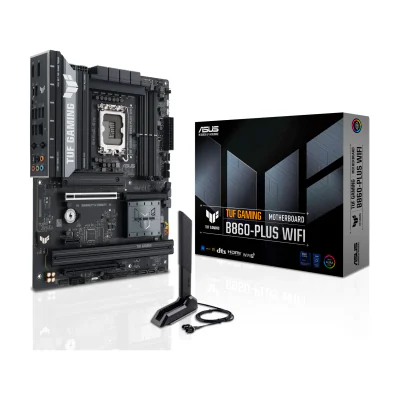 ASUS TUF GAMING B860-PLUS WIFI, Intel, LGA 1851 (Socket V1), Intel Core Ultra (Series 2), LGA 1851, DDR5-SDRAM, 256 GB