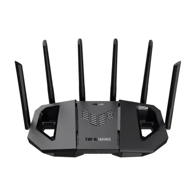 ASUS TUF Gaming BE9400 (TUF-BE9400), Wi-Fi 7 (802.11be), Tri-band (2.4 GHz / 5 GHz / 6 GHz), Ethernet LAN, Black, Tabletop router