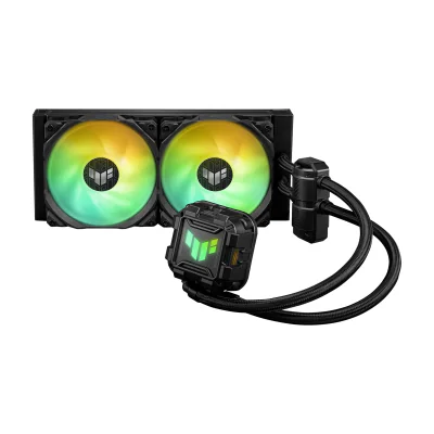 ASUS TUF GAMING LC II 240 ARGB, All-in-one liquid cooler, 12 cm, 800 RPM, 2000 RPM, 113.8 m³/h, Black