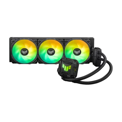 ASUS TUF GAMING LC II 360 ARGB, All-in-one liquid cooler, 12 cm, 800 RPM, 2000 RPM, 113.8 m³/h, Black