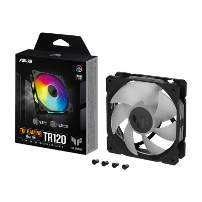 ASUS TUF Gaming TR120 ARGB Fan - Single Pack, Fan, 12 cm, Black