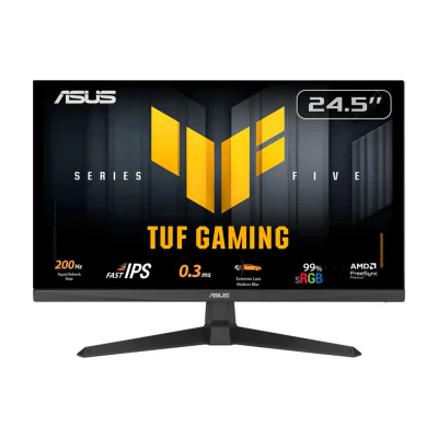 ASUS TUF Gaming VG259Q5A, 62.2 cm (24.5"), 1920 x 1080 pixels, Full HD, LED, 1 ms, Black
