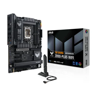 ASUS TUF GAMING Z890-PLUS WIFI, Intel, LGA 1851 (Socket V1), Intel Core Ultra (Series 2), DDR5-SDRAM, 192 GB, DIMM