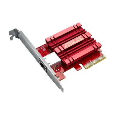 ASUS XG-C100C, Internal, Wired, PCI Express, Ethernet, 10000 Mbit/s, Grey, Red