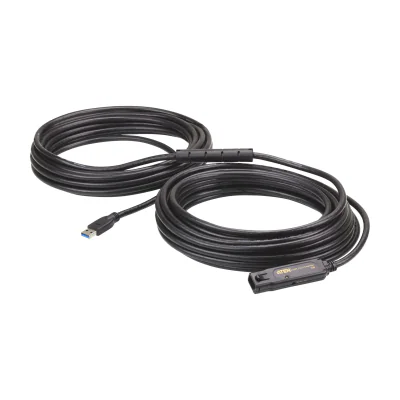 ATEN 15 m USB3.2 Gen1 Extender Cable, 15 m, USB A, USB A, USB 3.2 Gen 1 (3.1 Gen 1), 5 Gbit/s, Black