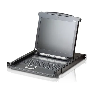 ATEN 19" LCD Console (USB - PS/2 VGA), 48.3 cm (19"), LCD, PS/2, PS/2, VGA, US English
