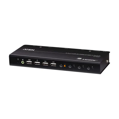 ATEN 4-Port USB 4K HDMI KVMP™ Switch, 4096 x 2160 pixels, 4K Ultra HD, 1.73 W, Black
