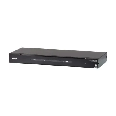 ATEN 8 Port True 4K HDMI Splitter, HDMI, 8x HDMI, 4096 x 2160 pixels, Black, Metal, 4K Ultra HD