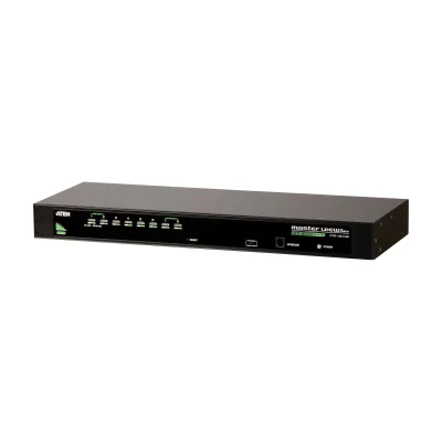 ATEN 8-Port USB - PS/2 VGA KVM Switch, 2048 x 1536 pixels, QXGA, Rack mounting, 5 W, 1U, Black