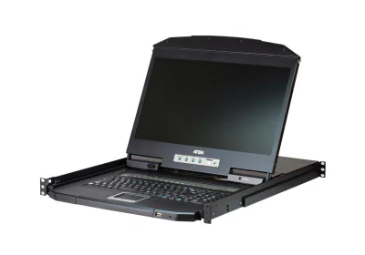 ATEN CL3108NX-ATA-AG; numar porturi: 8, Diagonala afișajului: 47 cm (18.5"), Ecran: LCD. Tastatură de tip port: USB, Mouse tip de port: USB, Video Type portul: VGA. Limbă tastatură: Engleză SUA, Schemei de tastatură: QWERTY. Tipul sursei de energie: 
