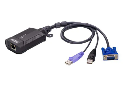 ATEN CN800-AT. Tastatură de tip port: USB, Mouse tip de port: USB. Rezoluţia maximă: 1920 x 1200 Pixel. Culoarea produsului: Negru, Purpuriu, Material carcasă: Din material plastic. Sursă de alimentare: DC, Consum de energie (tipic): 3,47 W. Lățime: 