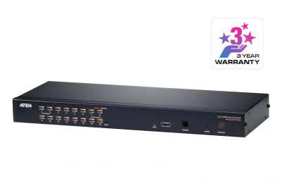 ATEN KH1516AI-AX-G. Tastatură de tip port: USB, PS/2, Mouse tip de port: USB, PS/2, Video Type portul: VGA. Tip HD: WUXGA, Rezoluţia maximă: 1920 x 1200 Pixel, Lungime de bandă video: 60 Hz. Culoarea produsului: Negru, Material carcasă: Metal. Sursă 