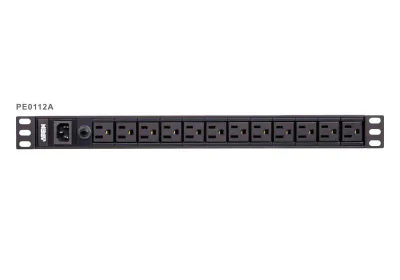 ATEN PE0112G; Tipuri de PDU: De bază, Capacitate portbagaj: 1U, Material carcasă: Aluminiu. Cantitatea Outlets: 12 ieșire(i) AC, Tipuri ieșire AC: Conector C13. Lungime cablu: 3 m. Tensiunea nominală de intrare: 100 -240 V, Maximă de curent: 10 A, Fr